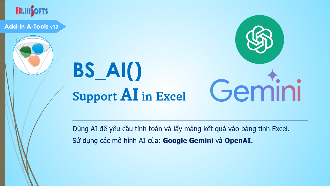 Hàm BS_AI dùng AI trong Excel để xử lý mảng