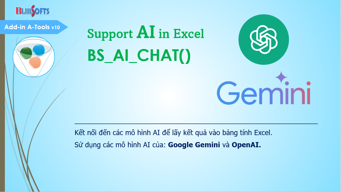 Hàm BS_AI_CHAT dùng AI trong Excel